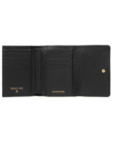 PATRIZIA PEPE - Portafoglio medio con bottone in pelle martellata NERO